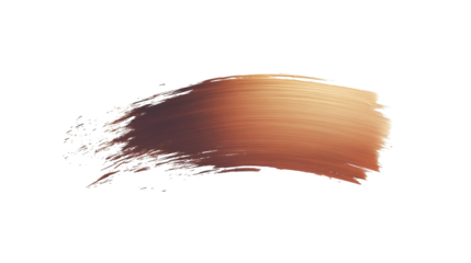 PNG file transparent background – Muted bronze flat brush stroke with a matte finish