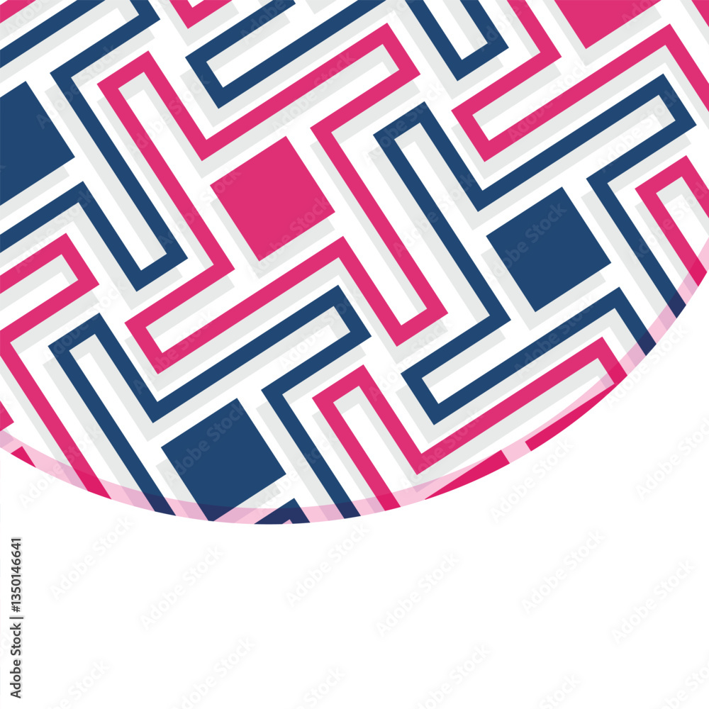 Poster seamless abstract geometric pattern. vector illustration. reflectarray antenna background. template 