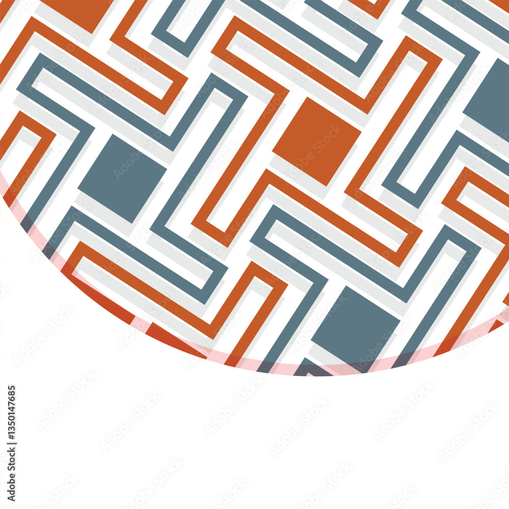 Poster seamless abstract geometric pattern. vector illustration. reflectarray antenna background. template 