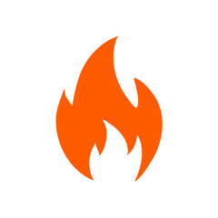 Fire flame cartoon burn. Vector illustration.