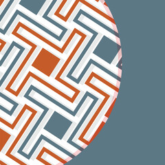 Seamless abstract geometric pattern. Vector Illustration. Reflectarray antenna background. Template copy space and negative space. 
