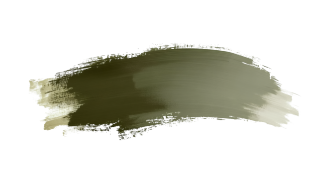PNG file transparent background – Olive green flat brush stroke with a muted matte finish