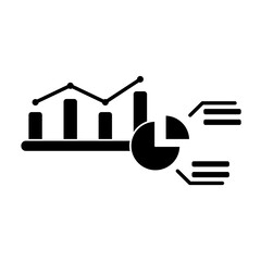 data diagram icon, simple flat style, illustration, logo sign symbol pictogram template, for ui or ux isolated on white for mobile app, editable