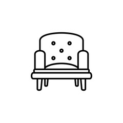 table sofa icon, simple flat style, illustration, logo sign symbol pictogram template, for ui or ux isolated on white for mobile app, editable