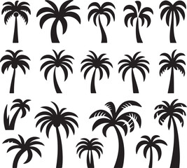 Fototapeta premium palm tree silhouettes