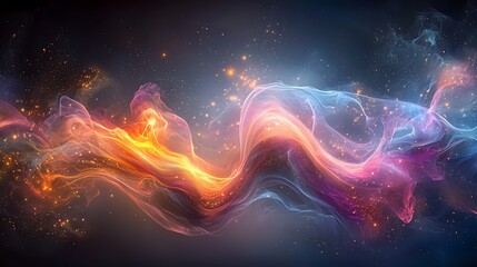 Fototapeta premium Abstract swirling nebula