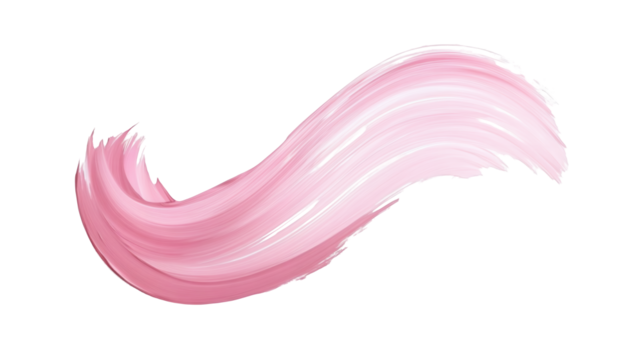 Pastel Pink PNG file transparent background – Soft flat brush stroke with a smooth finish