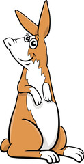 cartoon miniature rabbit comic character standing up