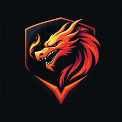 Fototapeta premium Red Dragon Symbol