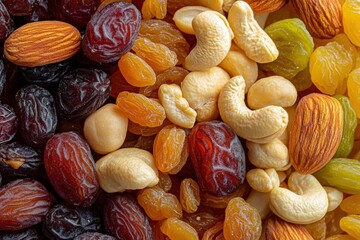 Ramadan visual with dates and dry fruits on luxury background
