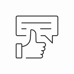 Thumbs up like approval icon vector sign