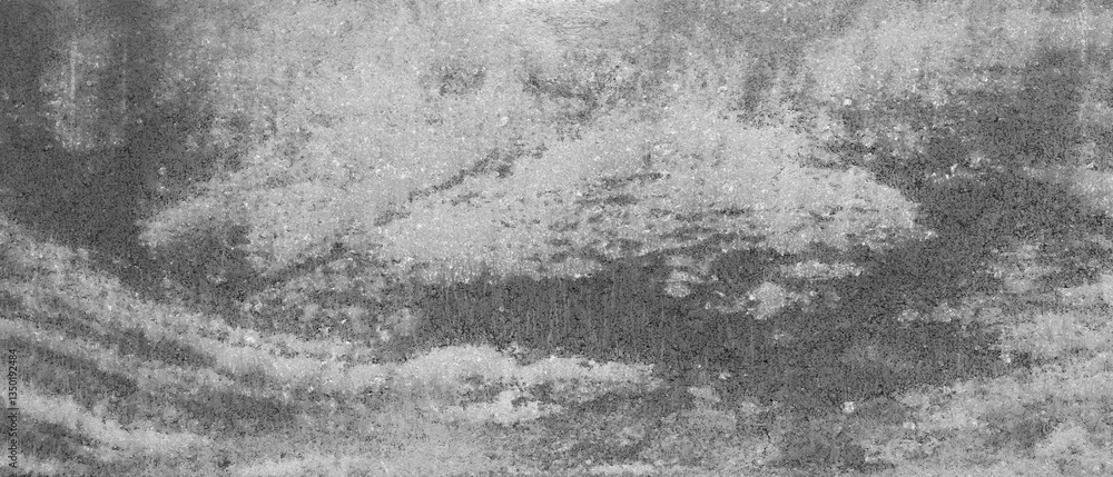 Leinwandbilder gray wall with rough texture as a background for a template or banner. wall is made of stone and has