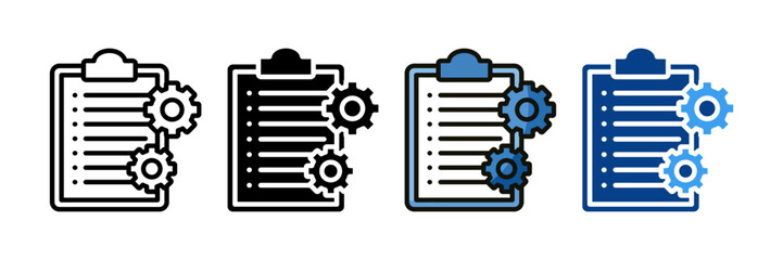 Project Integration  Icon Set Multiple Style Collection