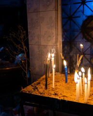 candles in church