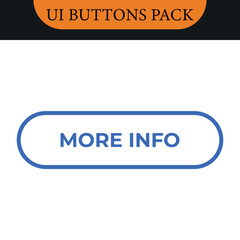 Learn more, web buttons. Vector.Read more button.Call for action buttons.Trendy learn more button for web site, label, banner,sticker,design template.Modern information button collection