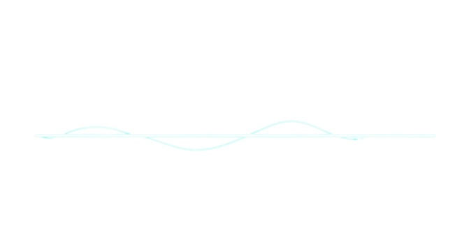Neon blue line light isolated on transparent background, cut out, ai generated
