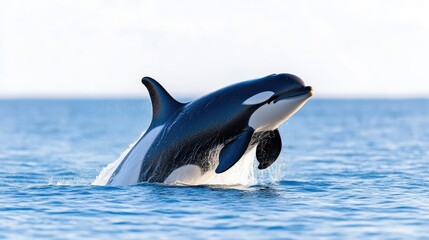 Obraz premium Killer Whale Emerging from Water