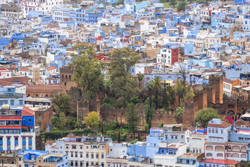 Kasbah, walled fortress built in the 15th century, Chefchaouen, Rif Mountains, Morocco, North Africa