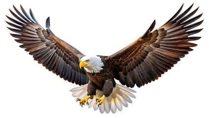 Obraz premium bald eagle isolated on white