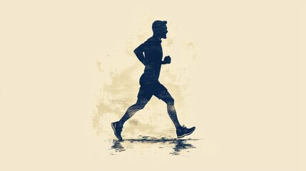 Silhouette of a Runner:  A Dynamic Representation of Health and Fitness