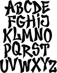 Urban Graffiti Typography Vector Illustration