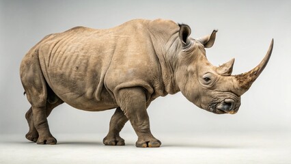 Obraz premium Rhino on studio background 