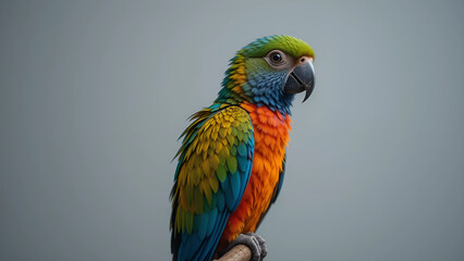 Obraz premium Colorful parrot with vibrant feathers