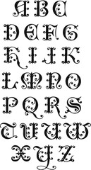 Street Art Style Graffiti Alphabet Vector