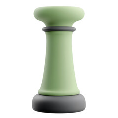 Creative chess piece design studio 3d model minimalistic close-up