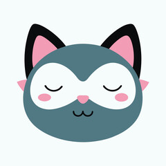 Playful Sleep Mask Vector Illustration