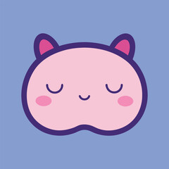 Pastel Sleep Mask Vector Illustration