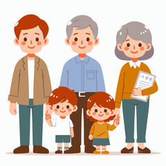 family vector illustration