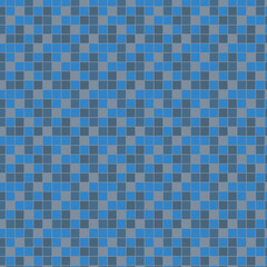 Blue and Gray Mosaic Pattern Background, Geometric Tile Design, Abstract Square Textures for Modern Art, Banners, Flyers, Wallpaper, Decoration, and Postcards