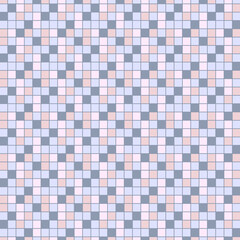 Fototapeta premium Colorful tiled background pattern with small squares in pastel shades, ideal for design elements, banners, posters, cards, and home decor.