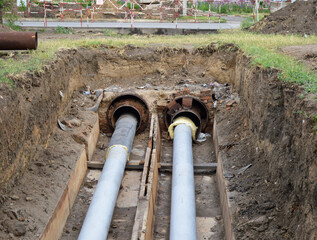 repair and replacement of city and underground communications. heating and water supply. old metal...