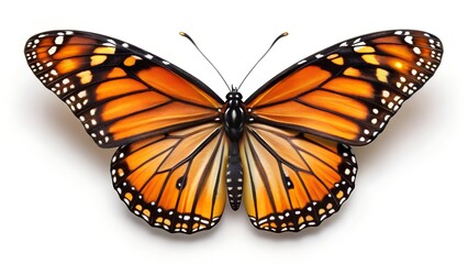 Fototapeta premium butterfly on white background