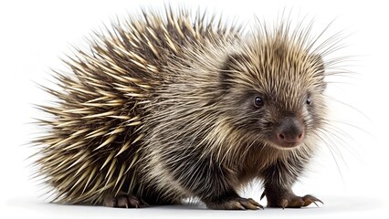 Obraz premium hedgehog on white background