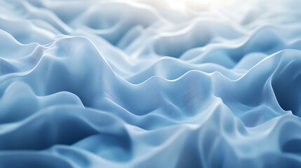 Obraz premium Abstract blue waves dreamy smooth tissue artistic texture high resolution picture