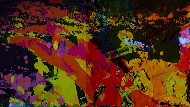 Multicolored texture background pattern overlay layers motion 2d looped animated video
