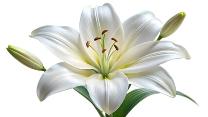 Fototapeta premium white lily flower