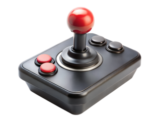 joystick on white background