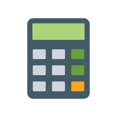  calculator icon flat design