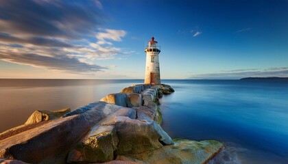 Fototapeta premium lighthouse at sunset