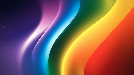 Abstract vibrant rainbow curves dynamic color gradients