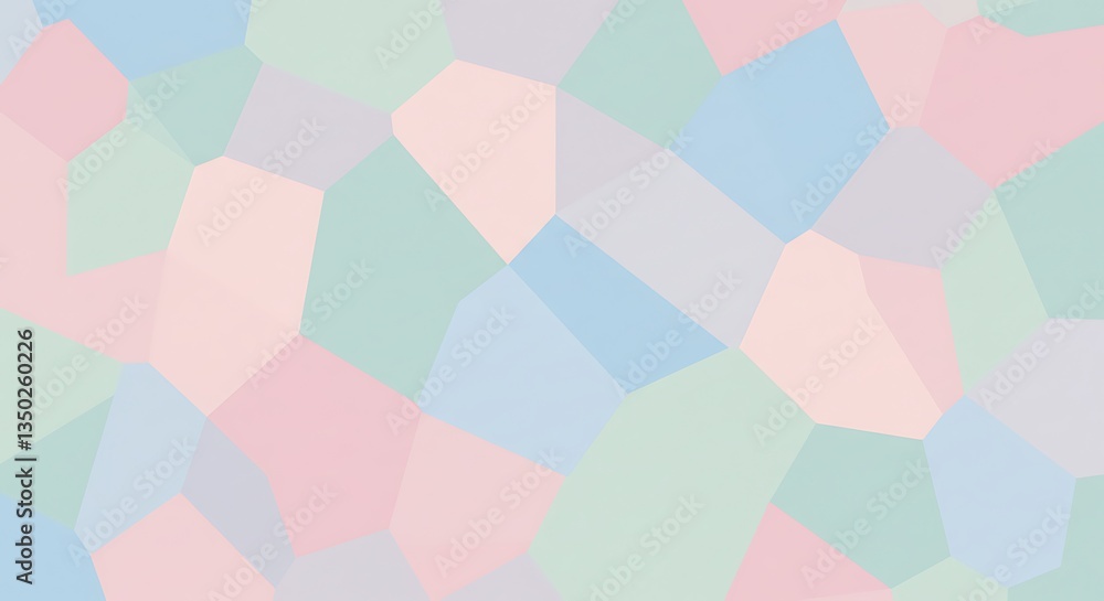 Poster abstract low polygon mosaic pattern in pastel colors for background