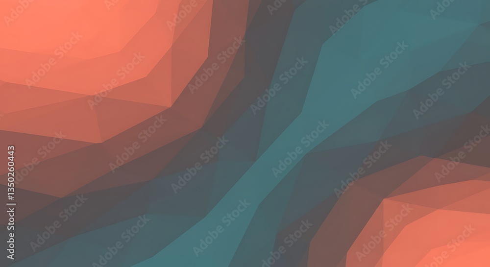 Poster abstract low poly background with colorful geometric shapes and smooth gradients