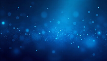 Abstract Blue Digital Particles Background - Futuristic Glowing Swirl