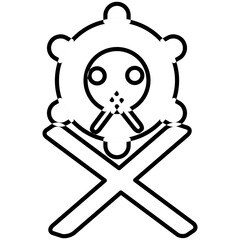 islamic art icon vector illustration concept