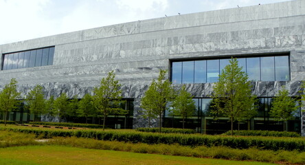Obraz premium Poland, Warsaw, 4 Jana Jeziorańskiego, Warsaw Citadel, Polish History Museum, facade of the museum