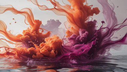Dreamlike Explosion of Vibrant Abstract Colors